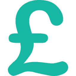 sterling pound sign of money